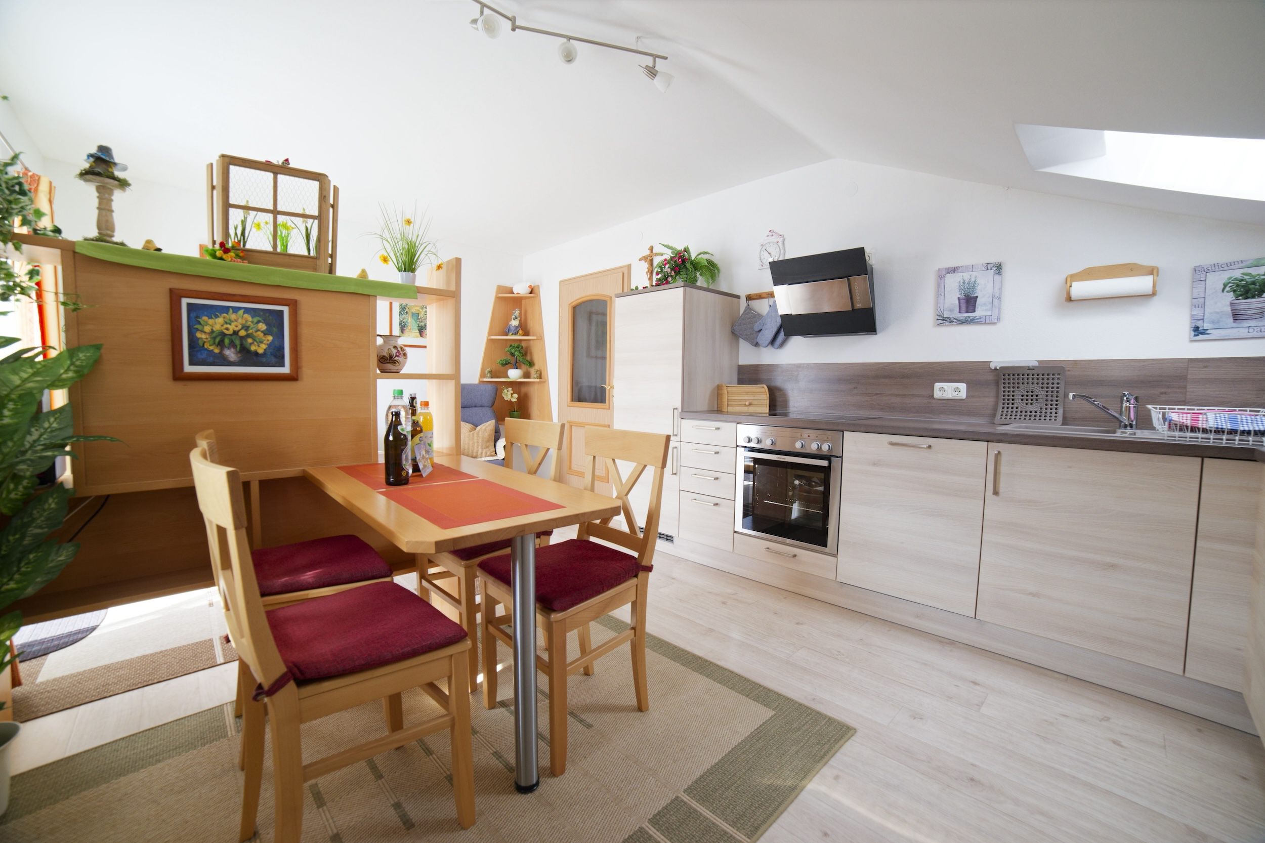 Haus am Kurpark - Ferienwohnung "Alpenblick" Essbereich